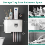 MULTIFUNCTIONAL TOOTHBRUSH RACK