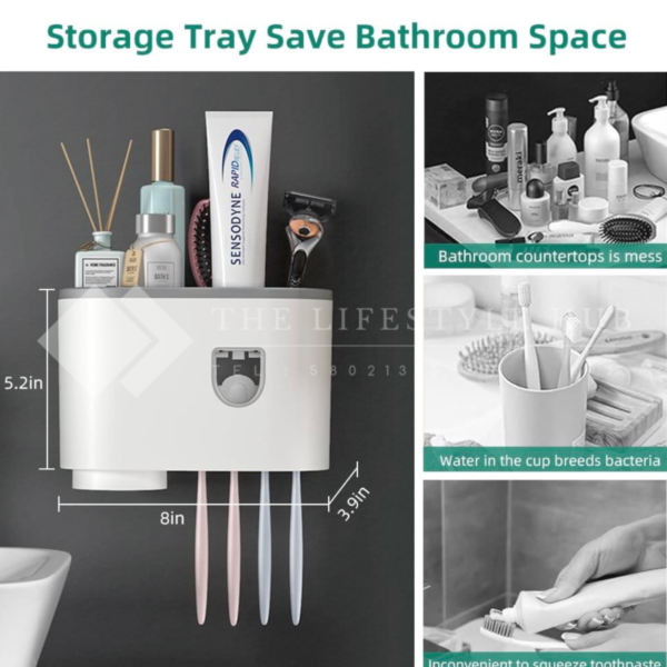 MULTIFUNCTIONAL TOOTHBRUSH RACK