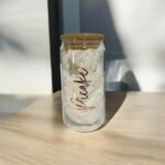 PERSONALISED GLASS CAN WITH NAME