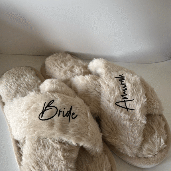 PERSONALISED OPEN TOE SLIPPER