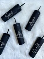 PERSONALISED PLASTIC SKINNY TUMBLER