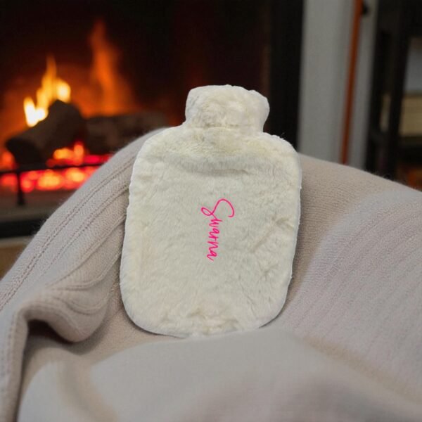 PERSONALISED FLUFFY HOT WATER BOTTLE