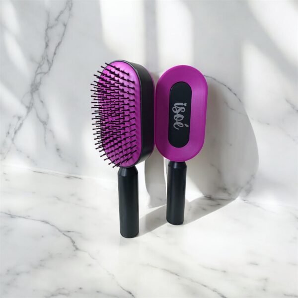 PERSONALISED SELF CLEANING HAIR BRUSH