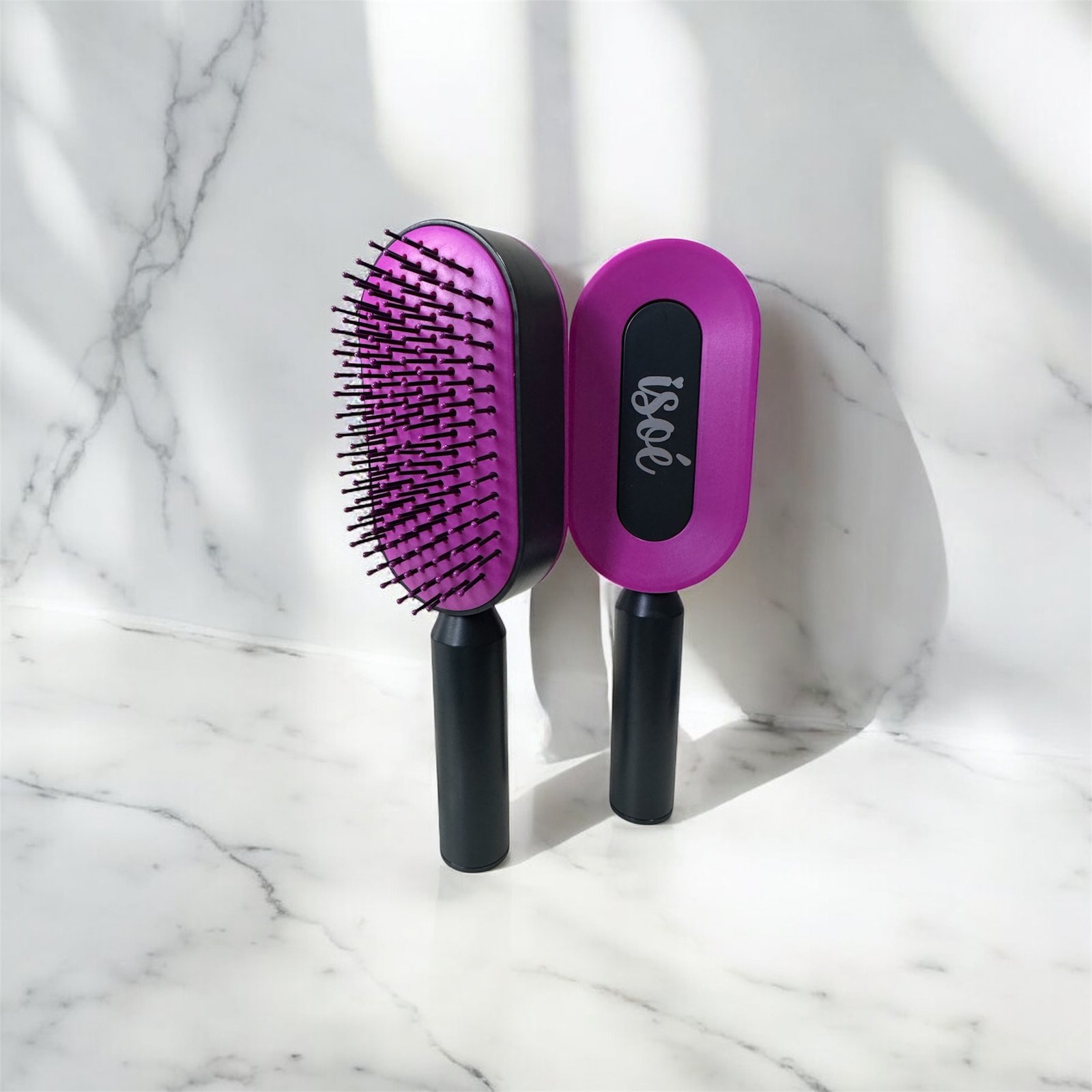 Photoroom_20251117_150813 PERSONALISED SELF CLEANING HAIR BRUSH - Image 1
