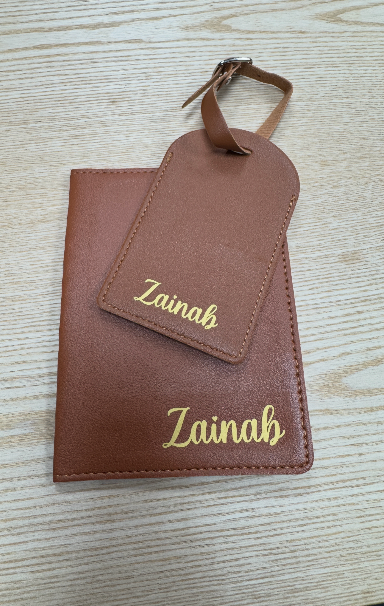 View recent photos PERSONALISED PASSPORT COVER & LUGGAGE TAG - Image 1